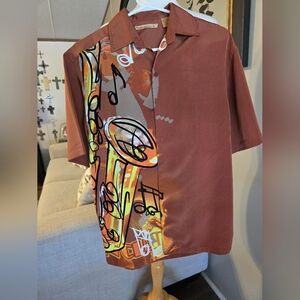 The Havanera Co:Brown Graphic Men's Shirt